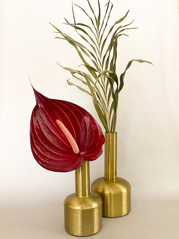 Gold Metal Vase